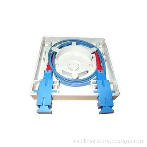Indoor 2port Fiber Optic Distribution Box , 86 Socket Patch